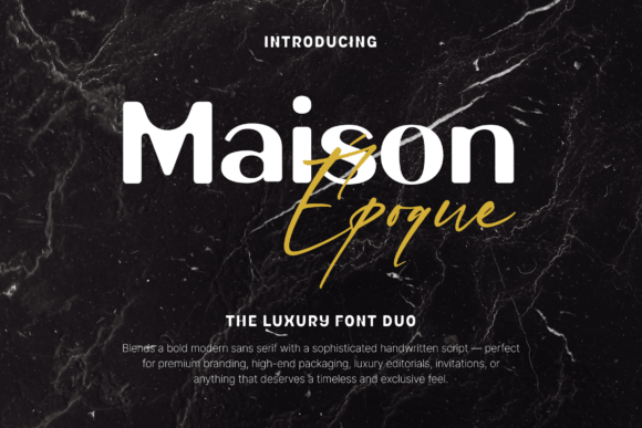 Maison Époque Duo: A Timeless Typeface for Editorial Design